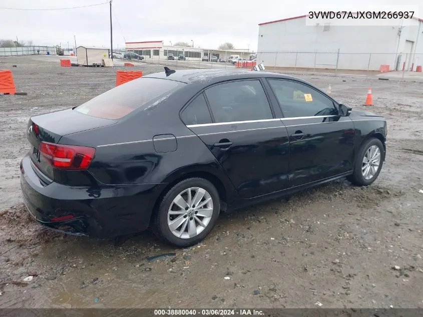 2016 Volkswagen Jetta 1.4T Se VIN: 3VWD67AJXGM266937 Lot: 38880040