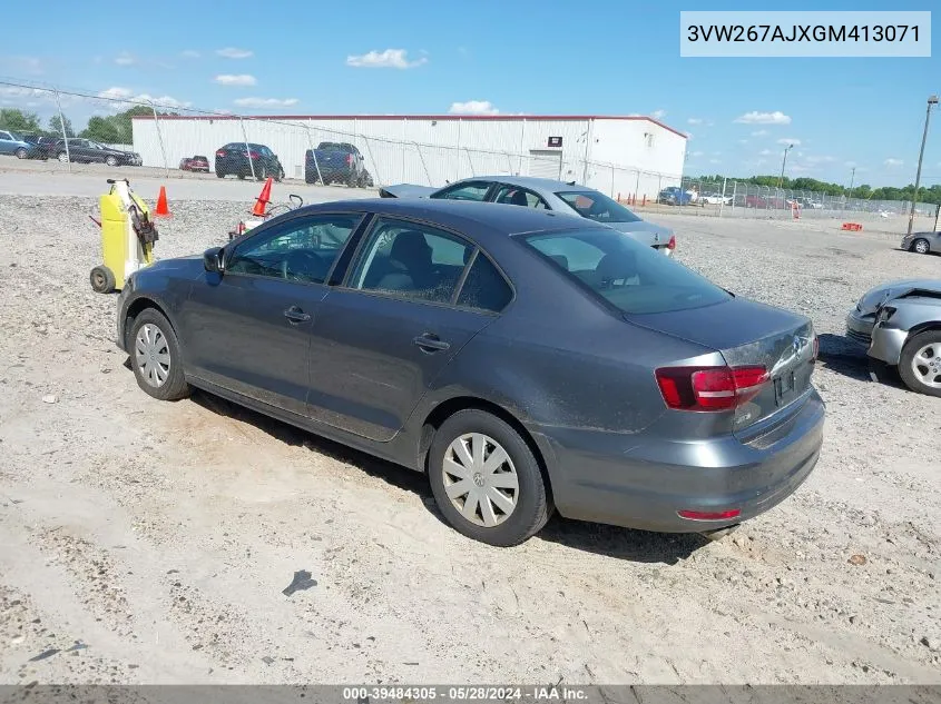 2016 Volkswagen Jetta 1.4T S VIN: 3VW267AJXGM413071 Lot: 39484305