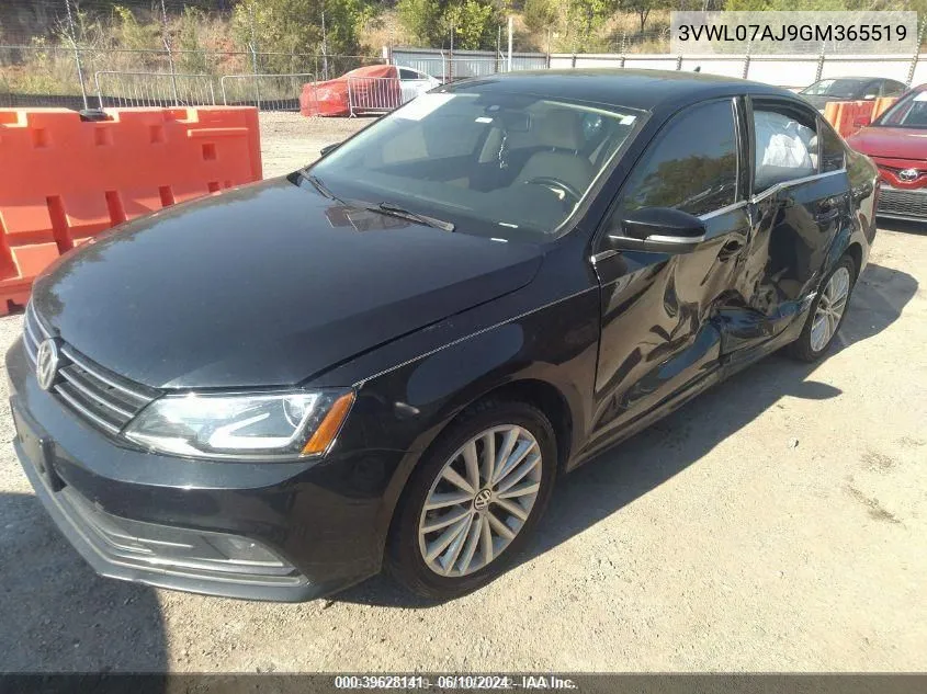 3VWL07AJ9GM365519 2016 Volkswagen Jetta 1.8T Sel