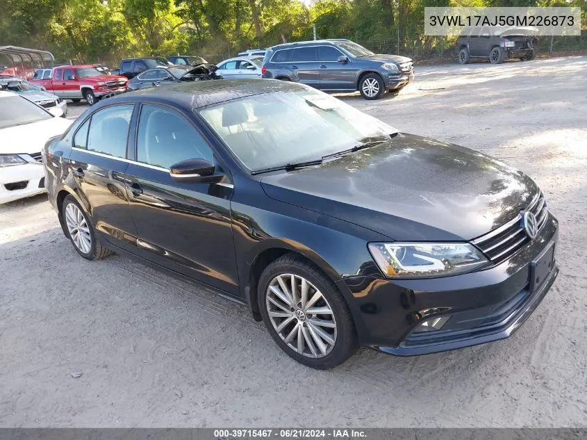 2016 Volkswagen Jetta 1.8T Sel VIN: 3VWL17AJ5GM226873 Lot: 39715467