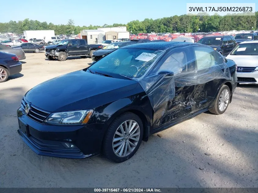 2016 Volkswagen Jetta 1.8T Sel VIN: 3VWL17AJ5GM226873 Lot: 39715467