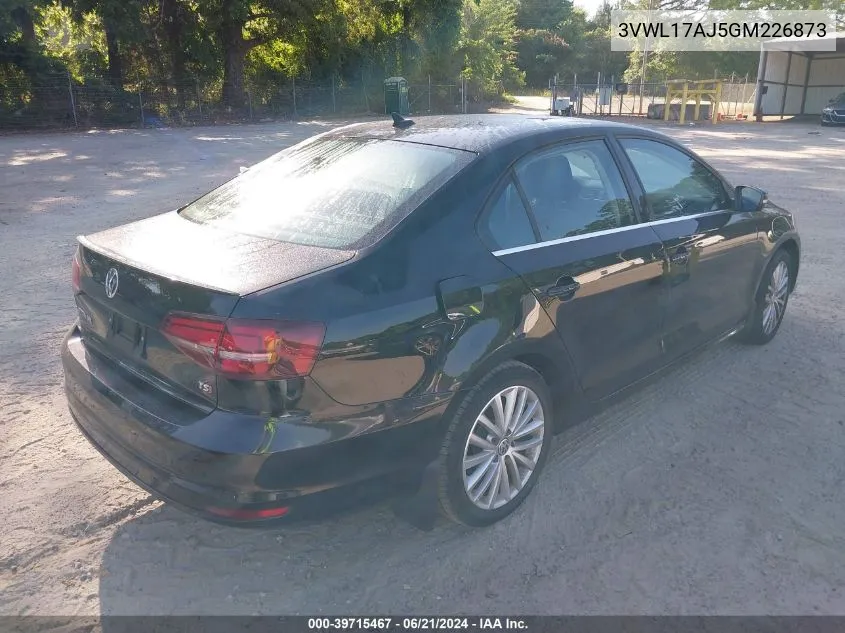 3VWL17AJ5GM226873 2016 Volkswagen Jetta 1.8T Sel