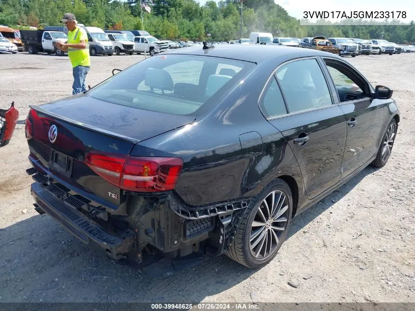 3VWD17AJ5GM233178 2016 Volkswagen Jetta 1.8T Sport