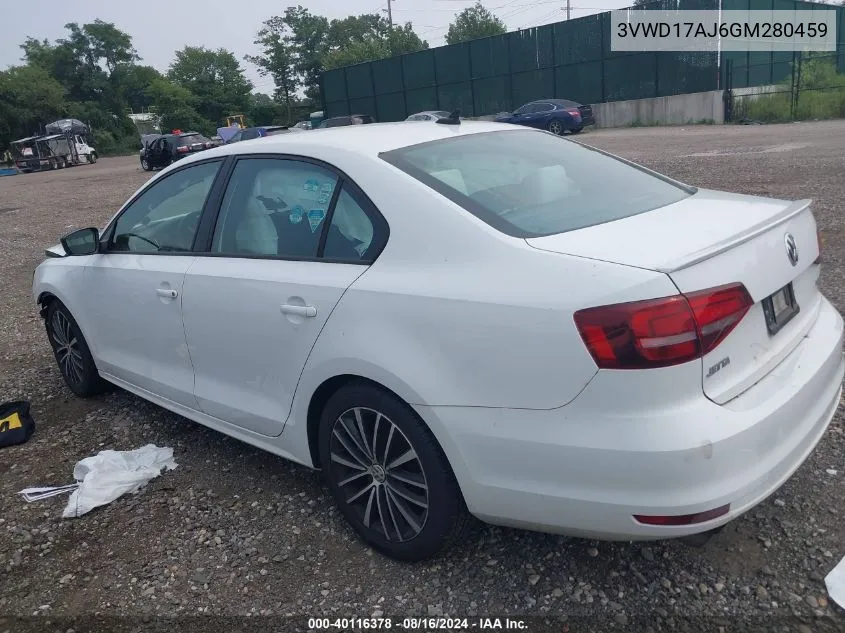 3VWD17AJ6GM280459 2016 Volkswagen Jetta 1.8T Sport