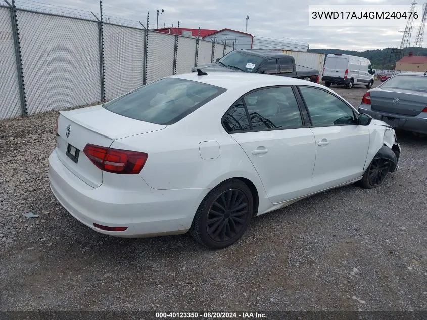 3VWD17AJ4GM240476 2016 Volkswagen Jetta 1.8T Sport