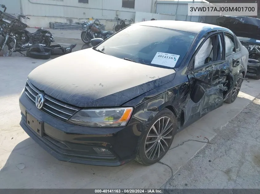 3VWD17AJ0GM401700 2016 Volkswagen Jetta Sport