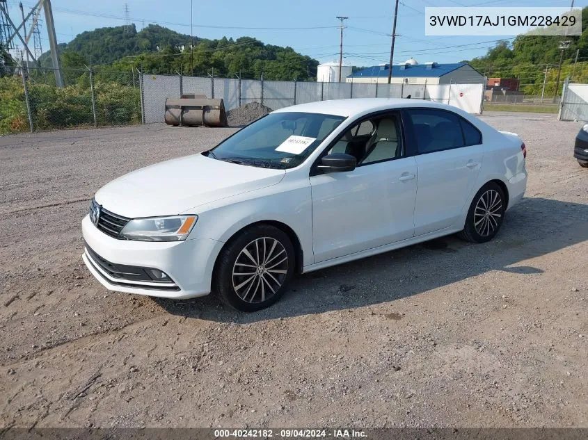 3VWD17AJ1GM228429 2016 Volkswagen Jetta Sport