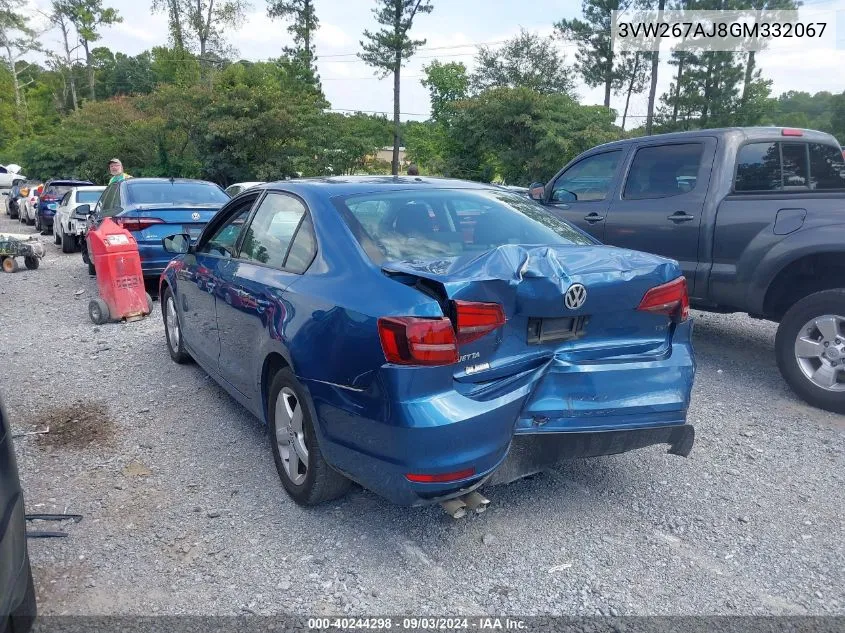 3VW267AJ8GM332067 2016 Volkswagen Jetta 1.4T S