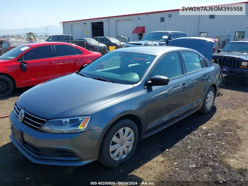 3VW267AJ6GM395958 2016 Volkswagen Jetta 1.4T S