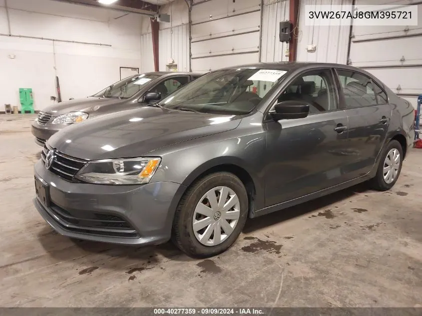 2016 Volkswagen Jetta 1.4T S VIN: 3VW267AJ8GM395721 Lot: 40277359