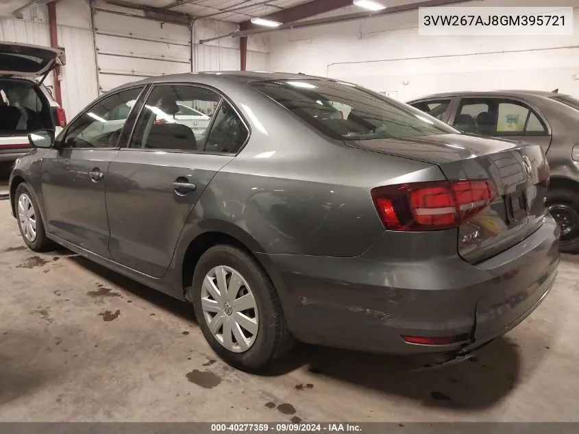 3VW267AJ8GM395721 2016 Volkswagen Jetta 1.4T S