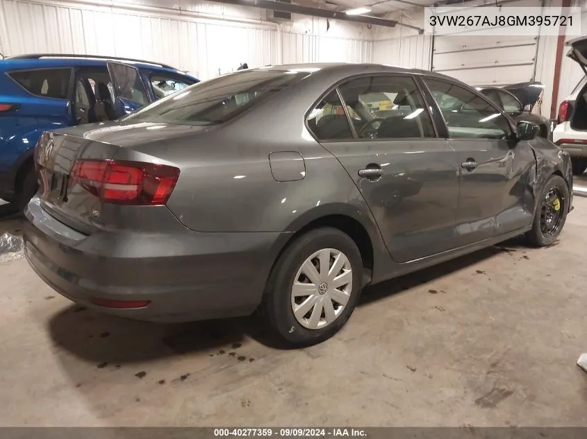 3VW267AJ8GM395721 2016 Volkswagen Jetta 1.4T S