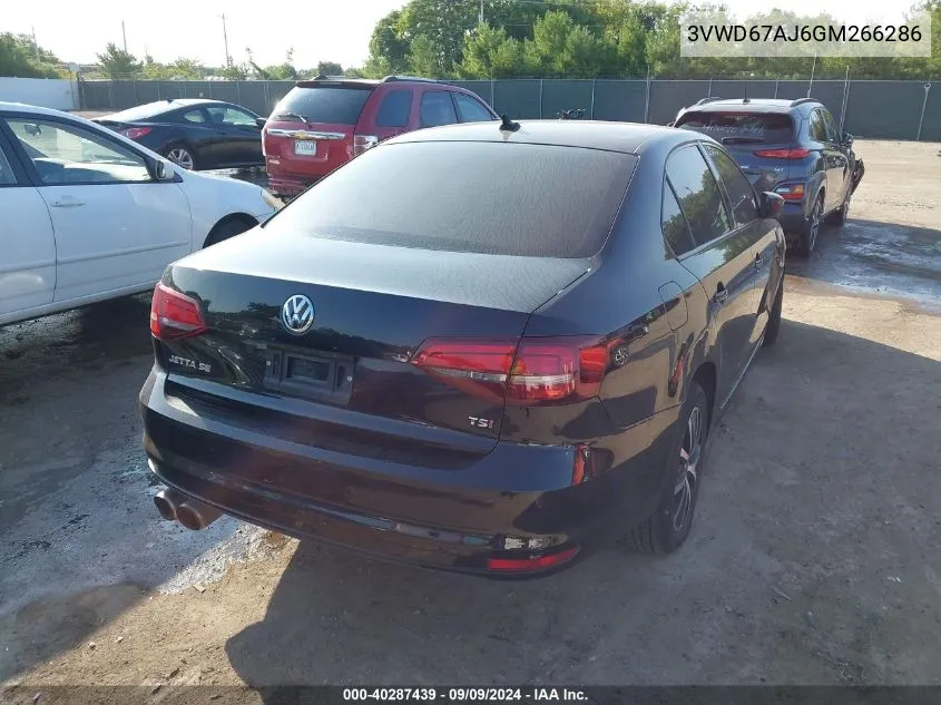 3VWD67AJ6GM266286 2016 Volkswagen Jetta 1.4T Se