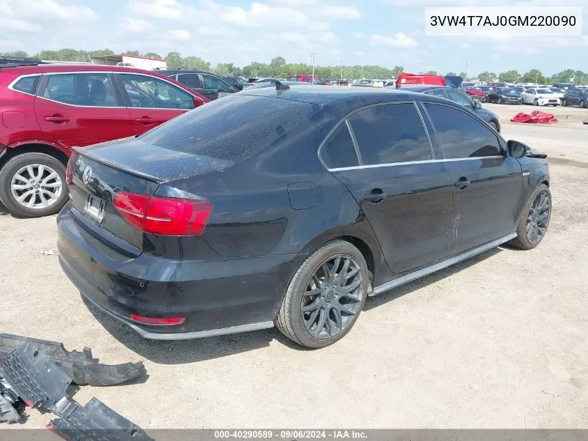 3VW4T7AJ0GM220090 2016 Volkswagen Jetta 2.0T Gli Sel