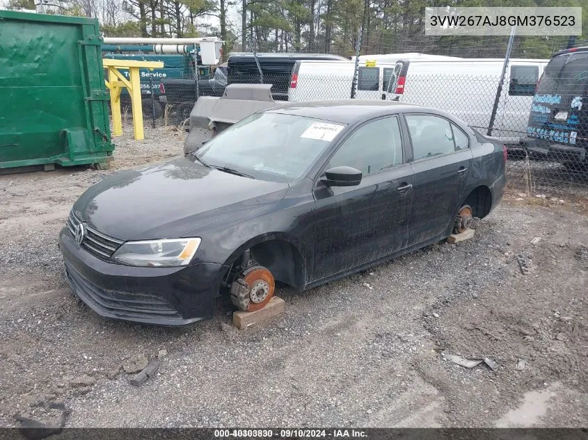 3VW267AJ8GM376523 2016 Volkswagen Jetta 1.4T S