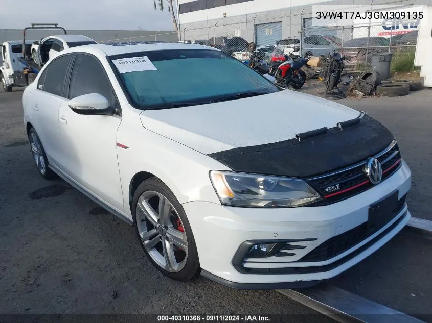 3VW4T7AJ3GM309135 2016 Volkswagen Jetta Gli/Se/Sel