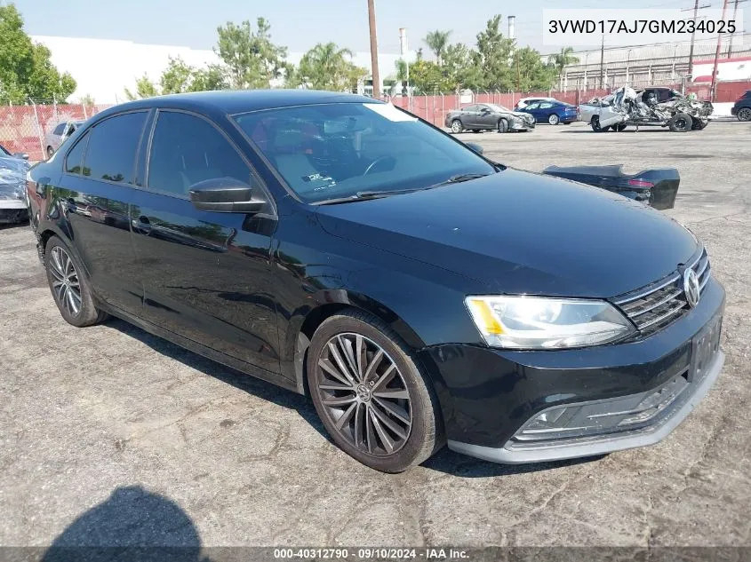 3VWD17AJ7GM234025 2016 Volkswagen Jetta Sport