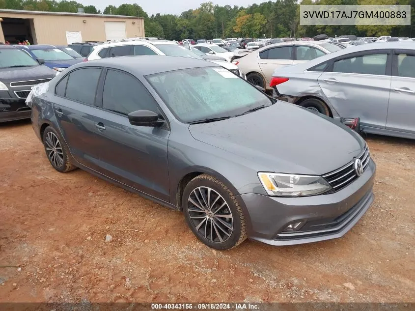 3VWD17AJ7GM400883 2016 Volkswagen Jetta Sport