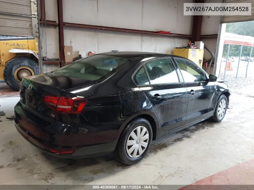 3VW267AJ0GM254528 2016 Volkswagen Jetta 1.4T S