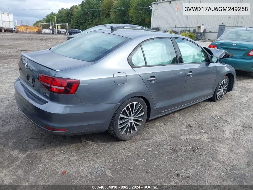 3VWD17AJ6GM249258 2016 Volkswagen Jetta Sport