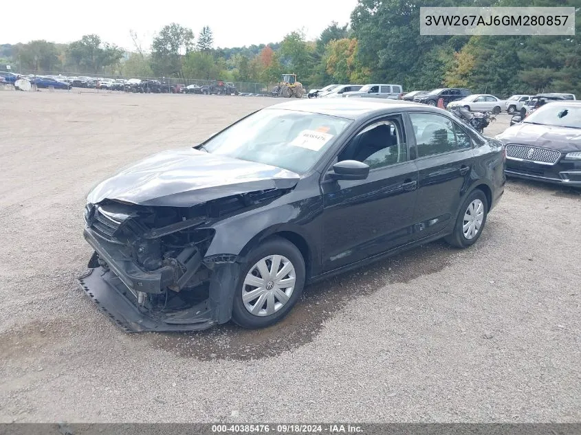 3VW267AJ6GM280857 2016 Volkswagen Jetta 1.4T S