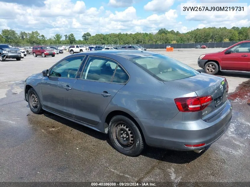 3VW267AJ9GM219731 2016 Volkswagen Jetta 1.4T S