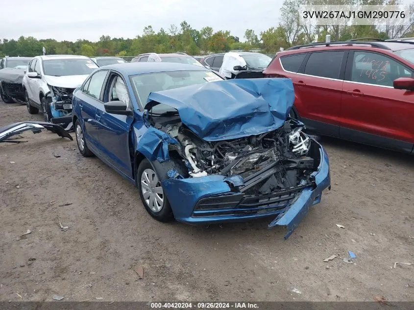 3VW267AJ1GM290776 2016 Volkswagen Jetta S