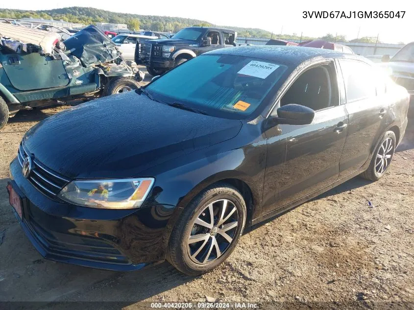 3VWD67AJ1GM365047 2016 Volkswagen Jetta Se