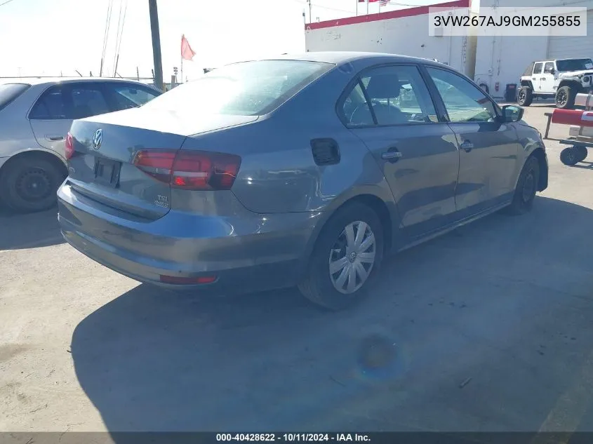 2016 Volkswagen Jetta S VIN: 3VW267AJ9GM255855 Lot: 40428622