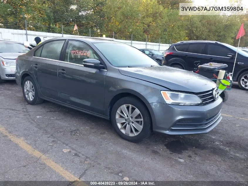 3VWD67AJ7GM359804 2016 Volkswagen Jetta Se