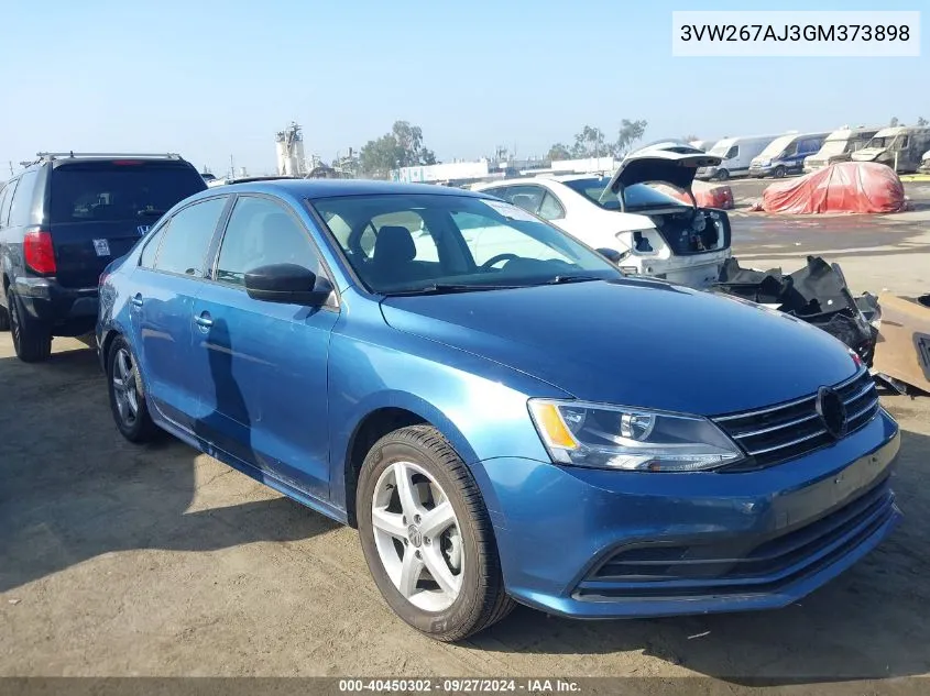 3VW267AJ3GM373898 2016 Volkswagen Jetta 1.4T S