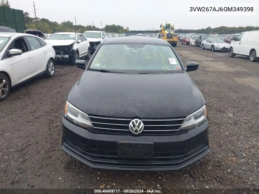 2016 Volkswagen Jetta 1.4T S VIN: 3VW267AJ6GM349398 Lot: 40459717