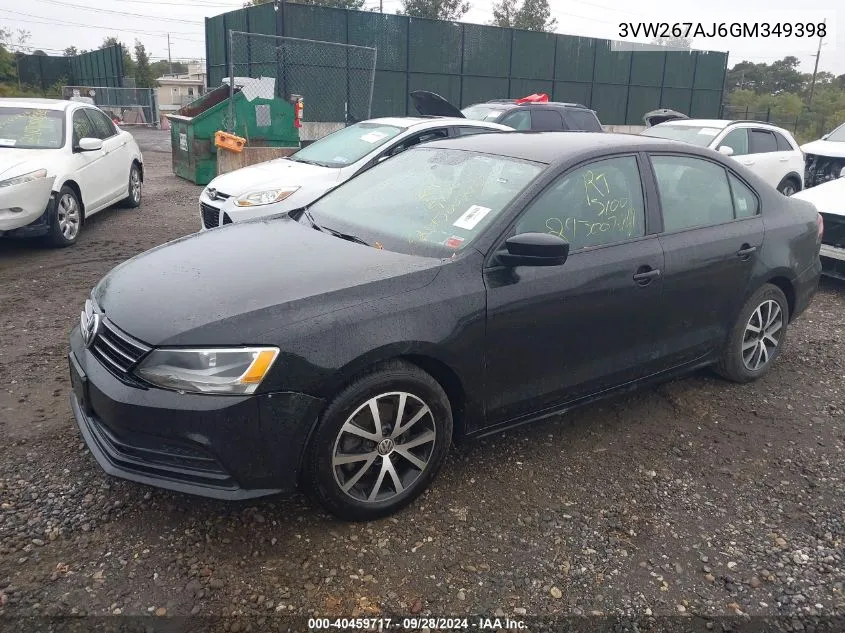 2016 Volkswagen Jetta 1.4T S VIN: 3VW267AJ6GM349398 Lot: 40459717