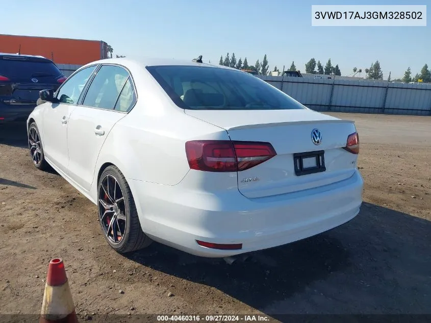 3VWD17AJ3GM328502 2016 Volkswagen Jetta 1.8T Sport