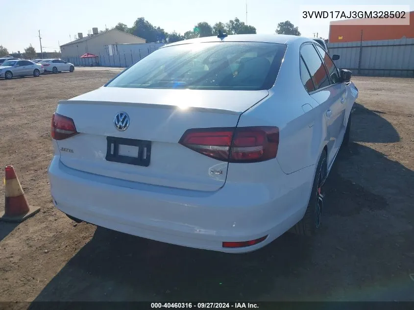 3VWD17AJ3GM328502 2016 Volkswagen Jetta 1.8T Sport