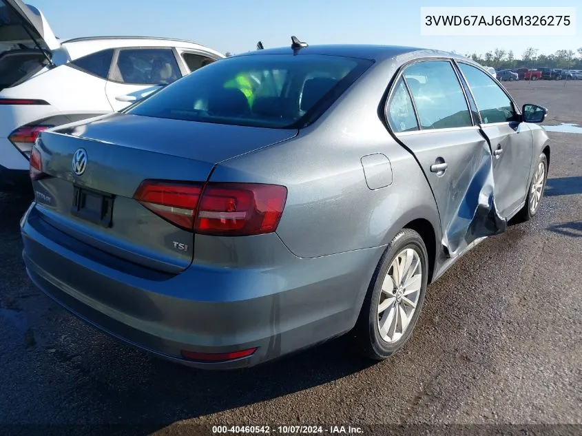 3VWD67AJ6GM326275 2016 Volkswagen Jetta 1.4T Se