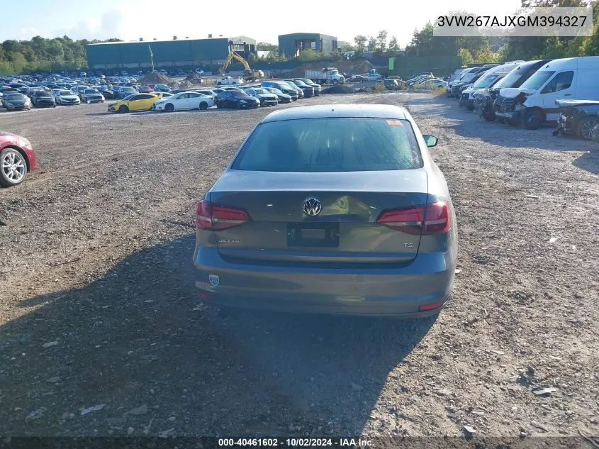 3VW267AJXGM394327 2016 Volkswagen Jetta 1.4T S