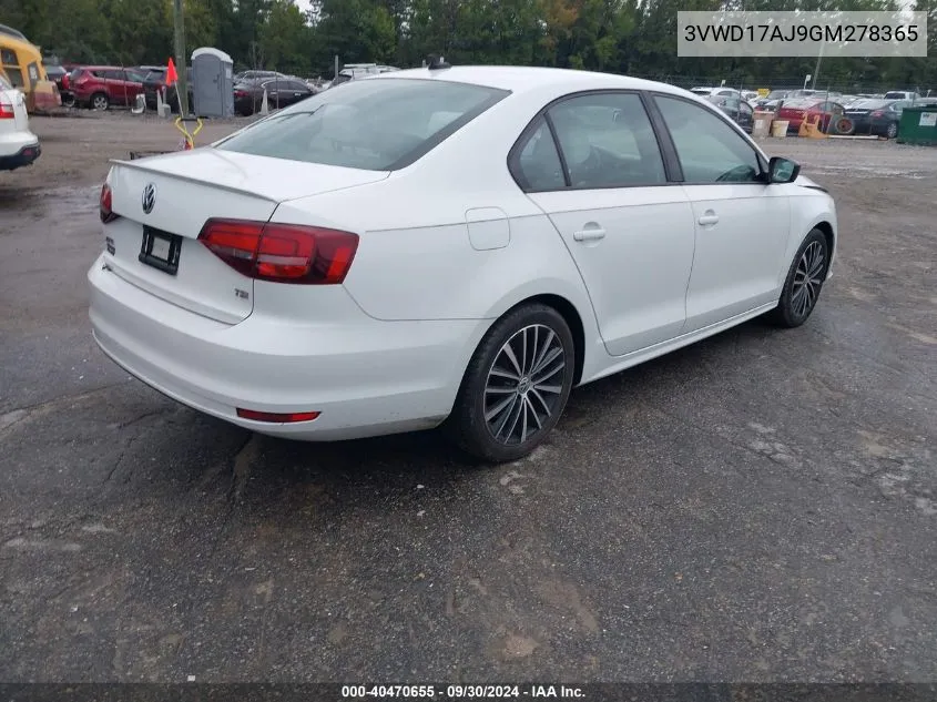 3VWD17AJ9GM278365 2016 Volkswagen Jetta 1.8T Sport