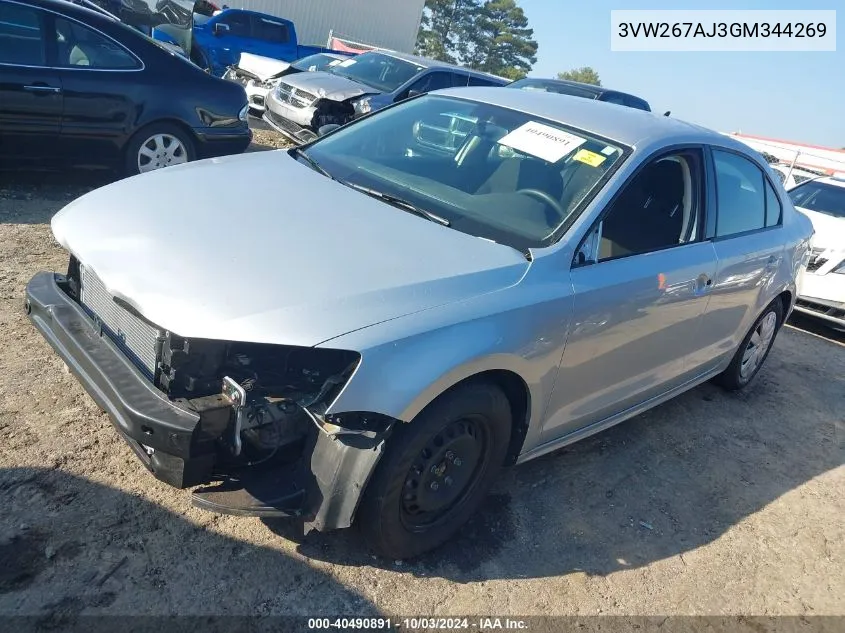 3VW267AJ3GM344269 2016 Volkswagen Jetta 1.4T S