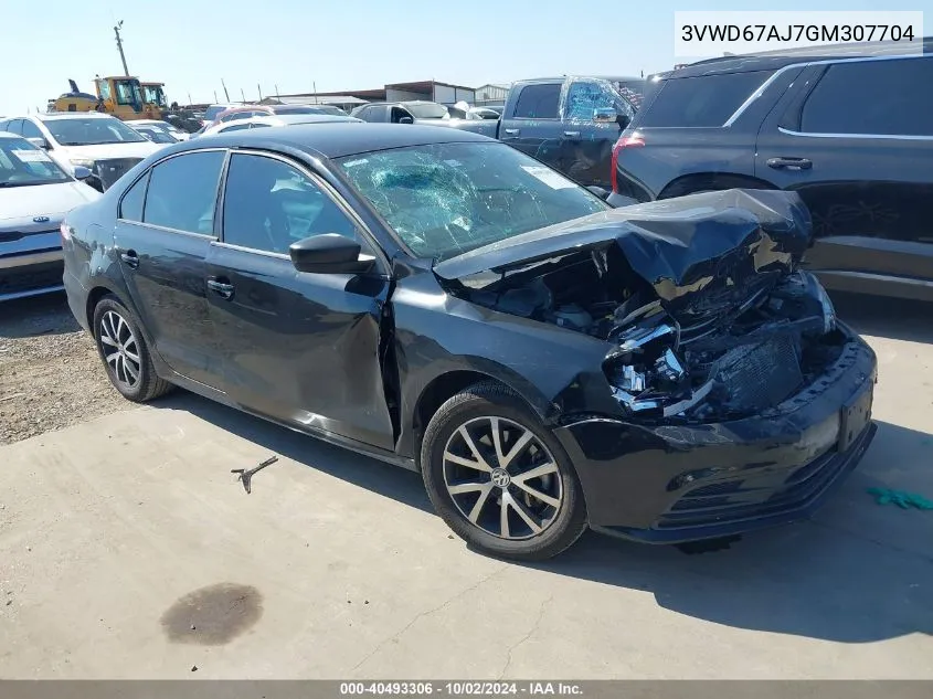 3VWD67AJ7GM307704 2016 Volkswagen Jetta 1.4T Se