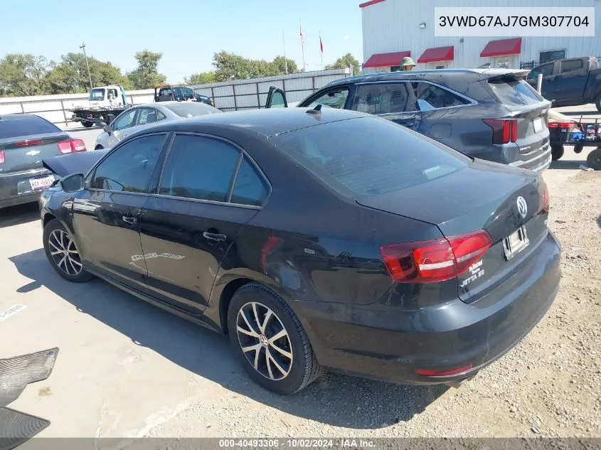 3VWD67AJ7GM307704 2016 Volkswagen Jetta 1.4T Se