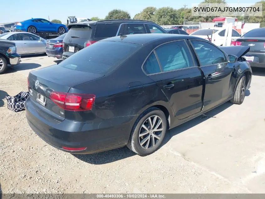 3VWD67AJ7GM307704 2016 Volkswagen Jetta 1.4T Se