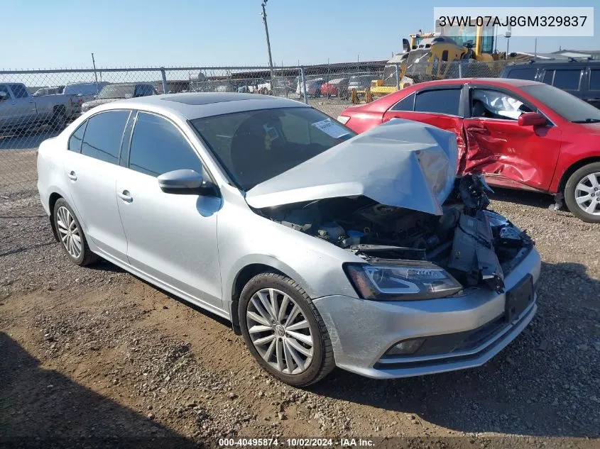 3VWL07AJ8GM329837 2016 Volkswagen Jetta 1.8T Sel/1.8T Sel Premium