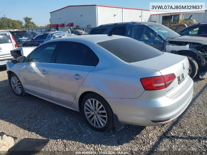 2016 Volkswagen Jetta 1.8T Sel/1.8T Sel Premium VIN: 3VWL07AJ8GM329837 Lot: 40495874