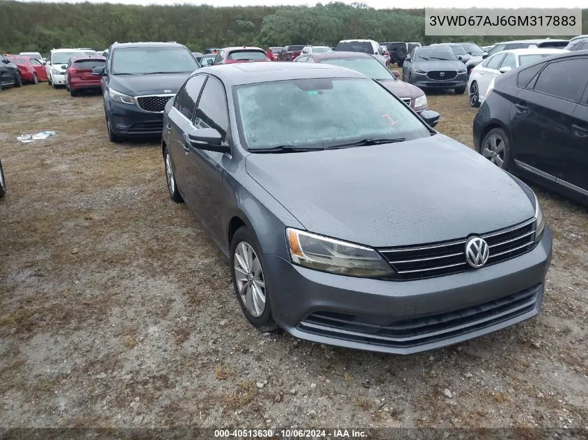 3VWD67AJ6GM317883 2016 Volkswagen Jetta 1.4T Se