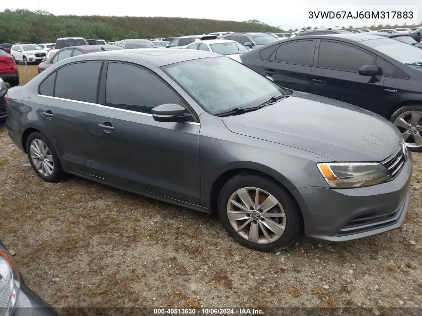 3VWD67AJ6GM317883 2016 Volkswagen Jetta 1.4T Se