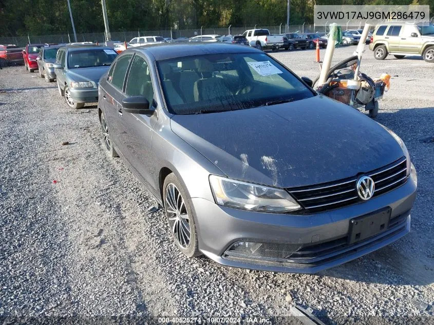 2016 Volkswagen Jetta 1.8T Sport VIN: 3VWD17AJ9GM286479 Lot: 40525274