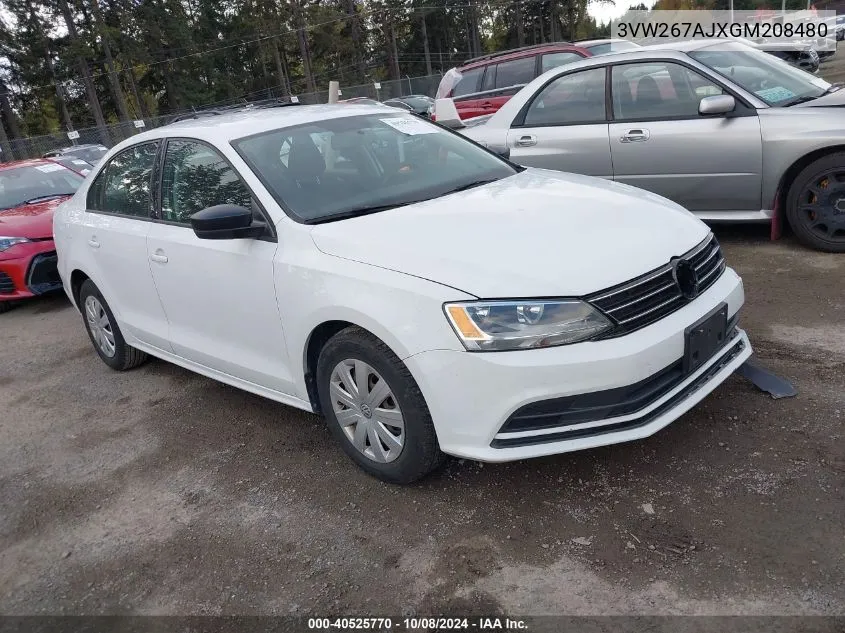 3VW267AJXGM208480 2016 Volkswagen Jetta 1.4T S