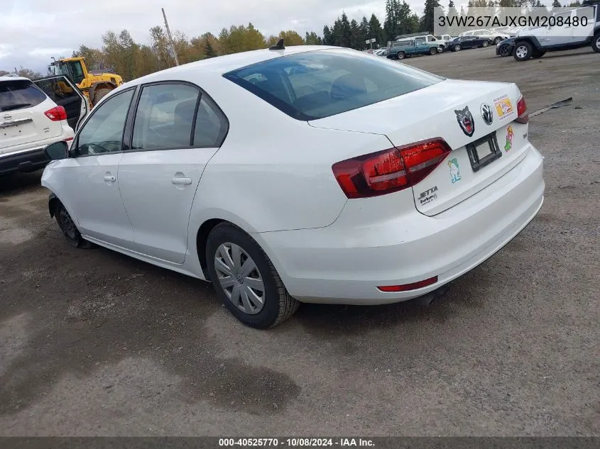 3VW267AJXGM208480 2016 Volkswagen Jetta 1.4T S