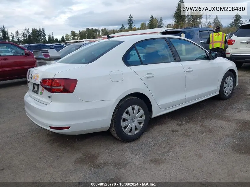 3VW267AJXGM208480 2016 Volkswagen Jetta 1.4T S